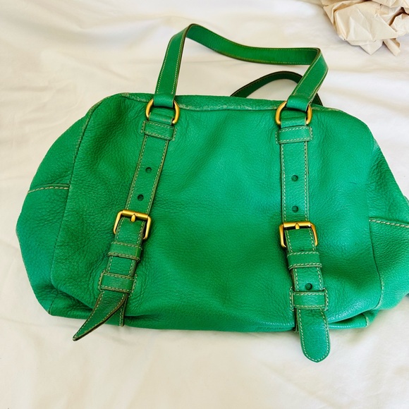 Authentic Leather Prada purse in Auquamarine - Picture 3 of 11